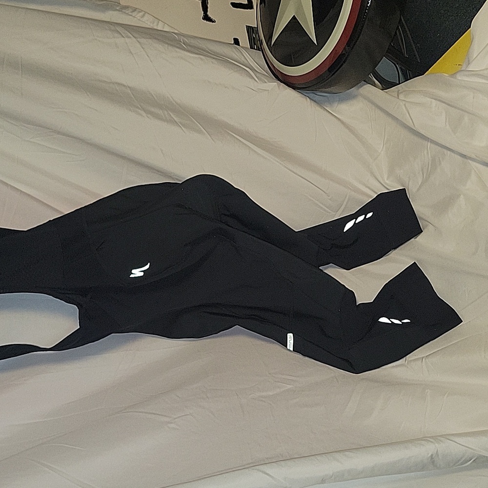 Womens Cycling Medium 3/4 Bib Over Knee With Chamois Road Mtn Gravel - Picture 5 of 6